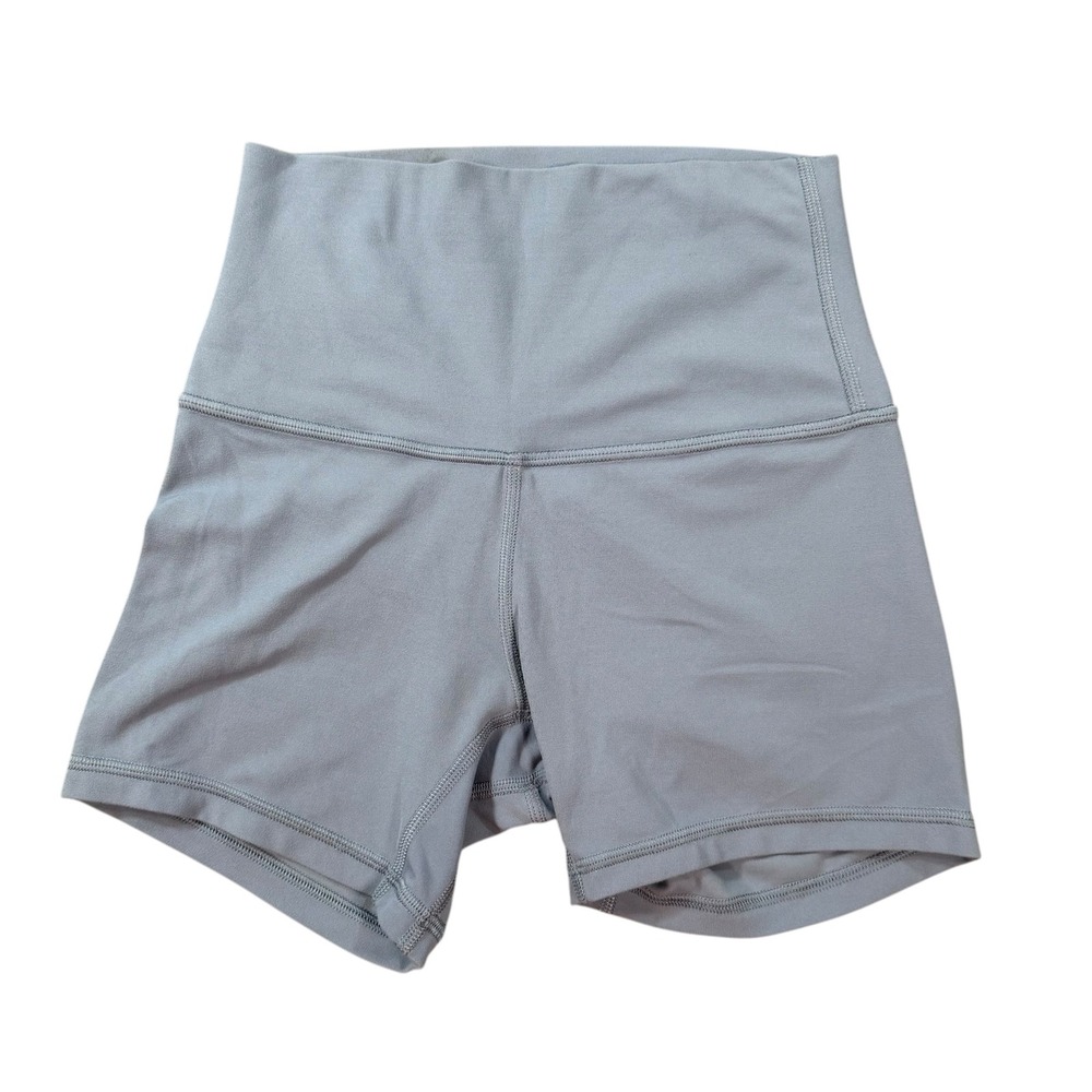 Lululemon Womens Align High-Rise 4" Blue Yoga Biker Shorts Size 2